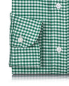 Oxford Lincoln Green Gingham auf Weiß