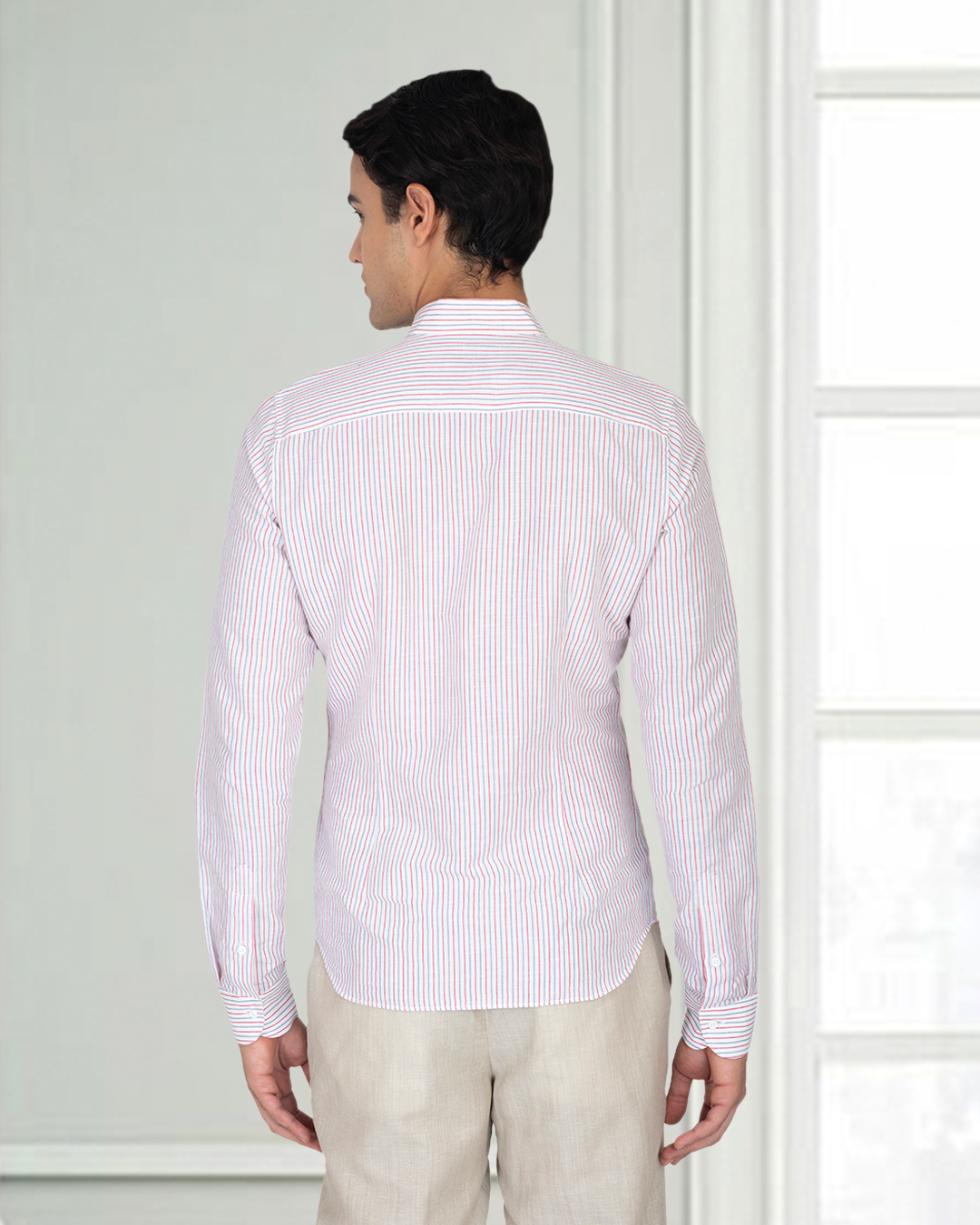 VBC: Ecru Wool-Linen Drawstring Pant