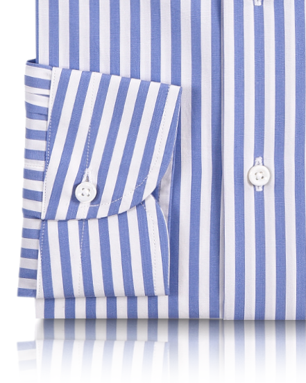 Brembana Blue White Bengal Stripes Shirt