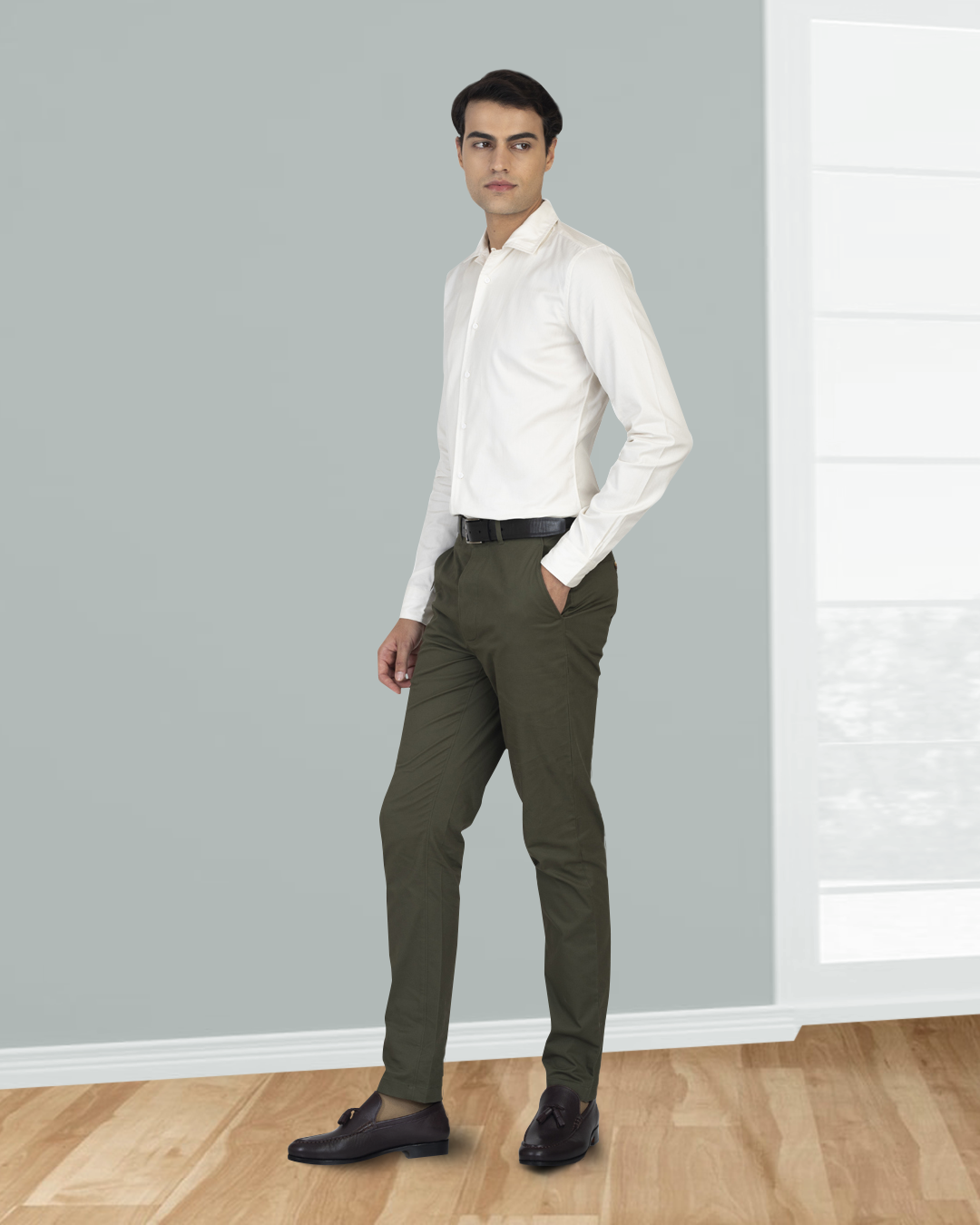 Genoa Olive Green Chino