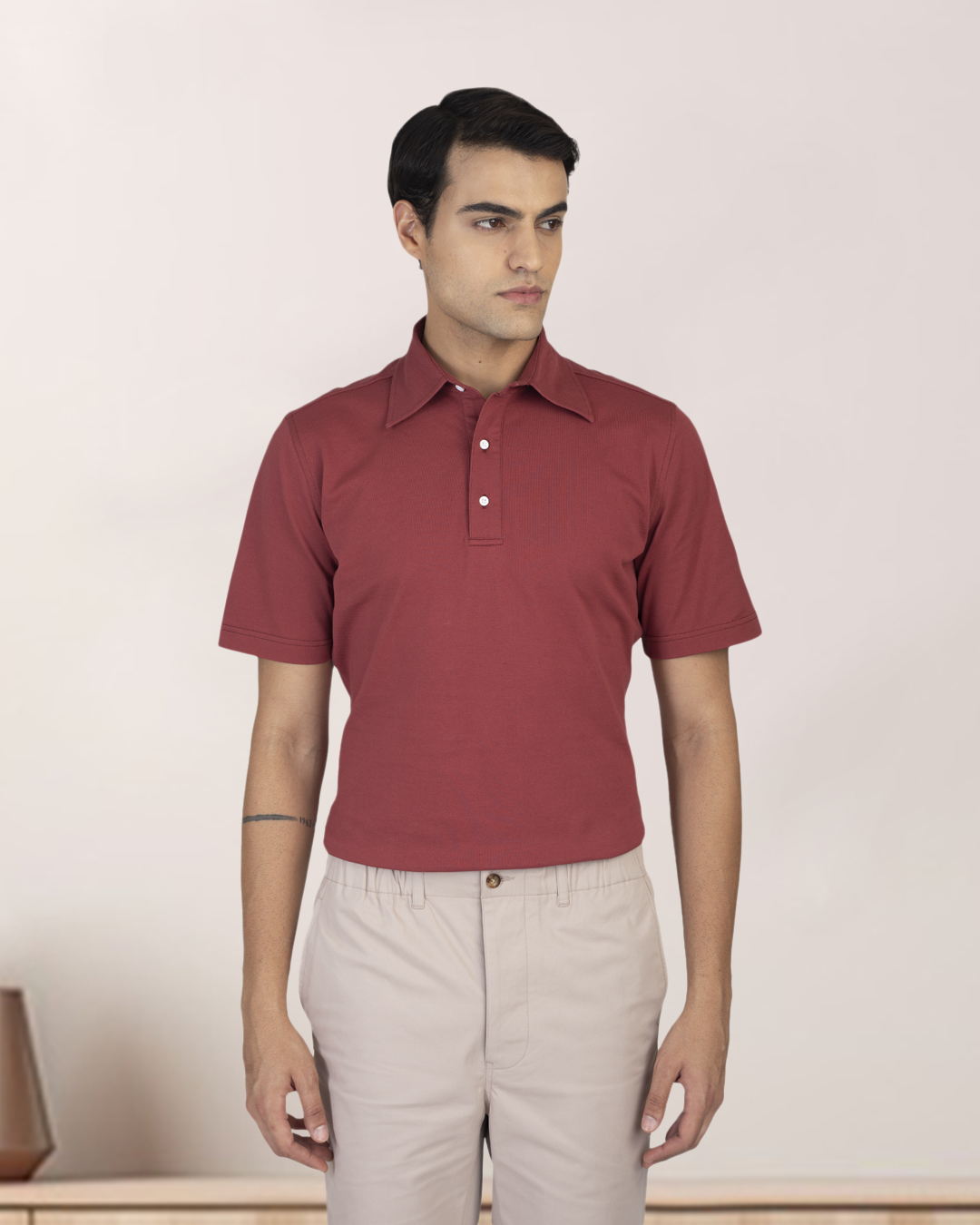 Marsala Soft Polo T-Shirt