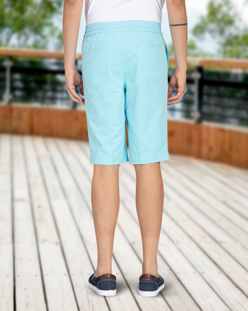 Short en sergé de coton bleu Gulf Stream