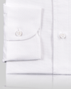 Chemise Oxford blanche à pois EZS