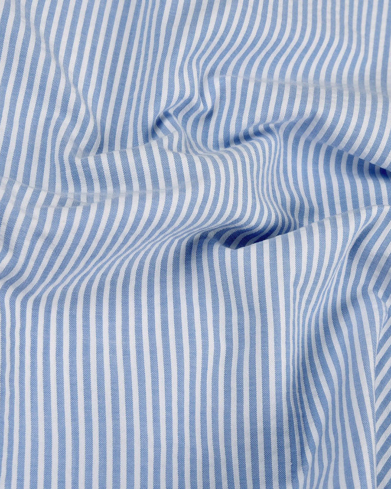 Rayures en seersucker bleu clair