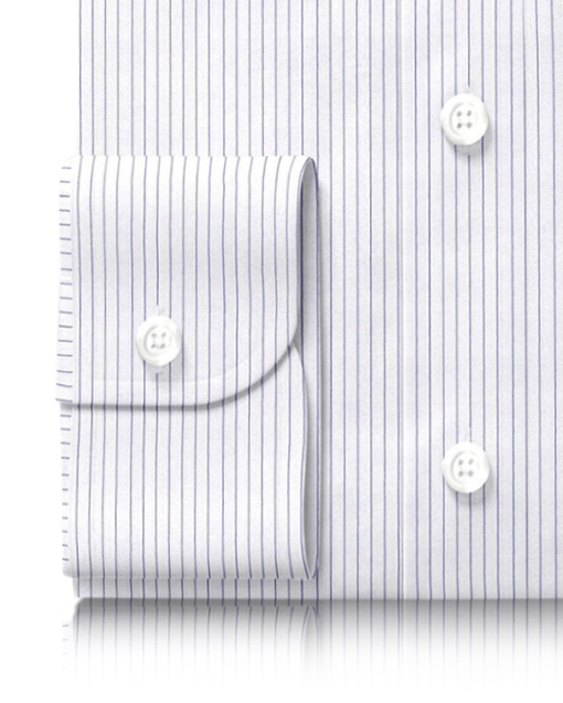 Luxire Presto: Monti Blue Pin Stripes Twill Shirt