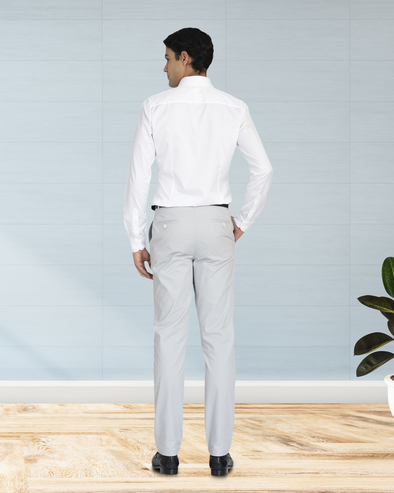 Brembana White Herringbone Shirt