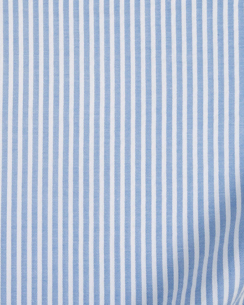 Rayures en seersucker bleu clair