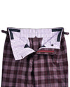 Ethomas Voilet Silver Mulberry Tartan Plaid