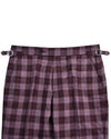 Ethomas Voilet Silver Mulberry Tartan Plaid