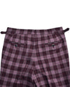 Ethomas Voilet Silver Mulberry Tartan Plaid