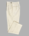 Dugdale Fine Worsted Pant - Cremefarbene Hose