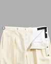 Dugdale Fine Worsted Pant - Cremefarbene Hose