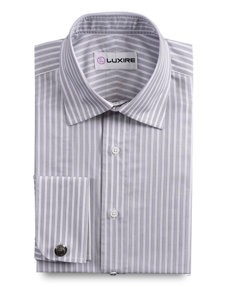 Rayures grises et blanches bonbon