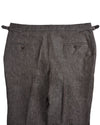 Solbiati Kaffeebraune Leinenhose