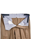 VBC 100 % Wolle: Hellbrauner Twill-Flanell