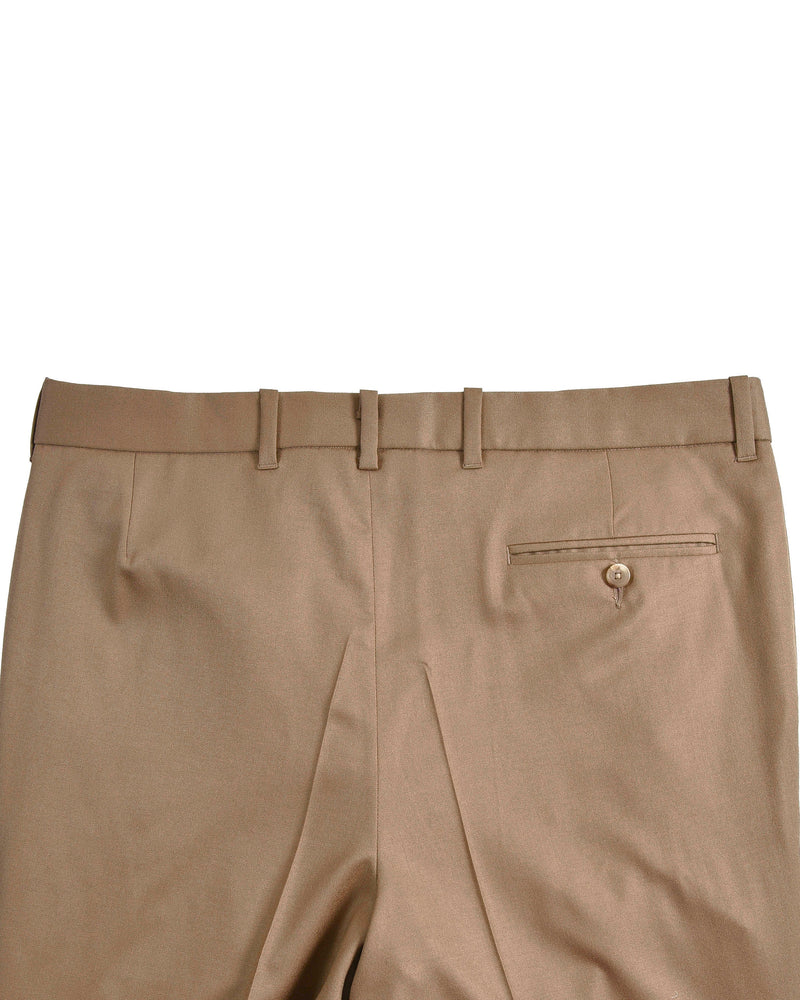 VBC 100 % Wolle: Hellbrauner Twill-Flanell