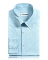 Chemise à rayures bleu turquoise