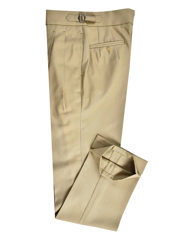 Dugdale Feines Kammgarn Beige Hose