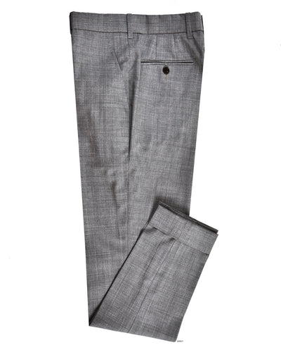 Vitale Barberis Canonico - 120s 2-lagige, sommerliche, graue Anzughose