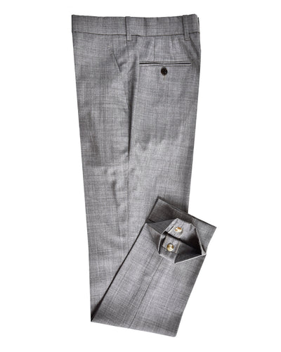 Vitale Barberis Canonico - 120s 2-lagige, sommerliche, graue Anzughose