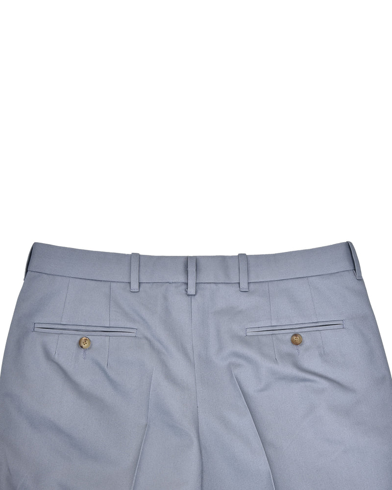 Chino en sergé gris argenté