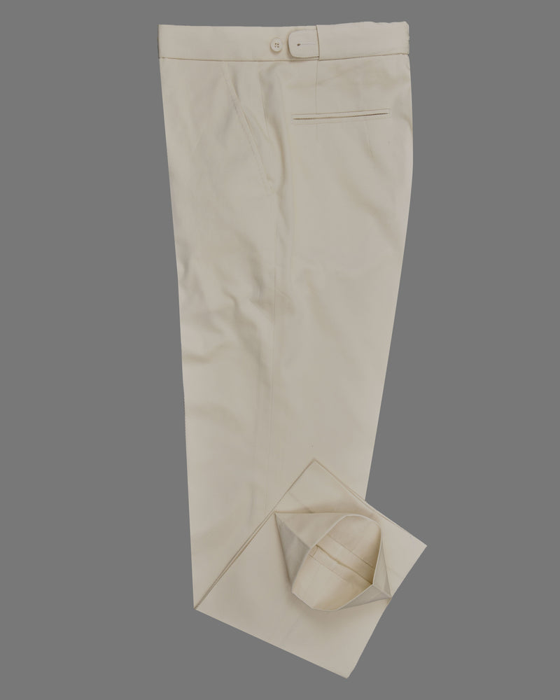 Coton Dobby Lycra : Blanc cassé somptueux