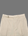 Coton Dobby Lycra : Blanc cassé somptueux
