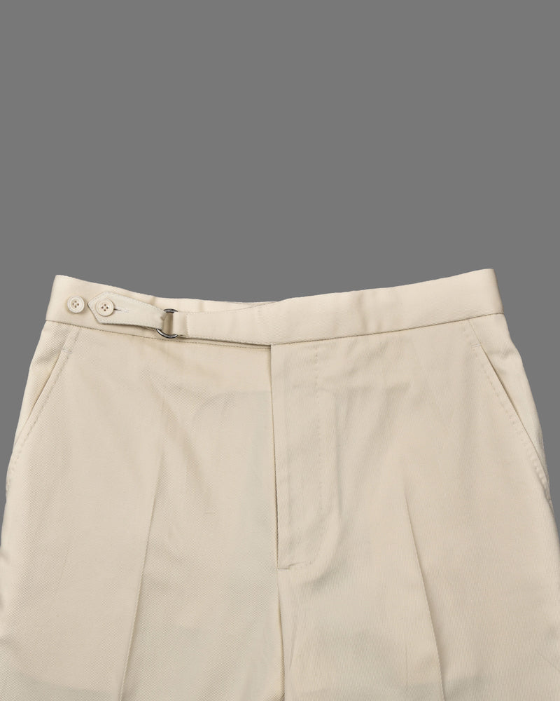 Coton Dobby Lycra : Blanc cassé somptueux