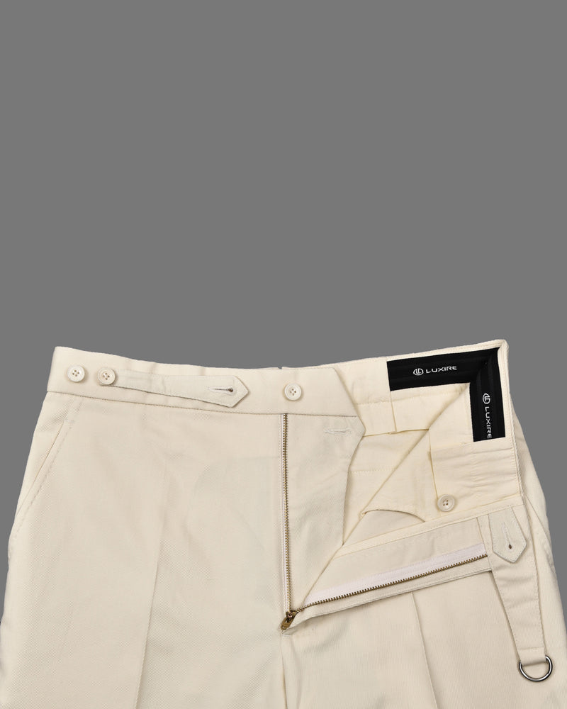 Coton Dobby Lycra : Blanc cassé somptueux