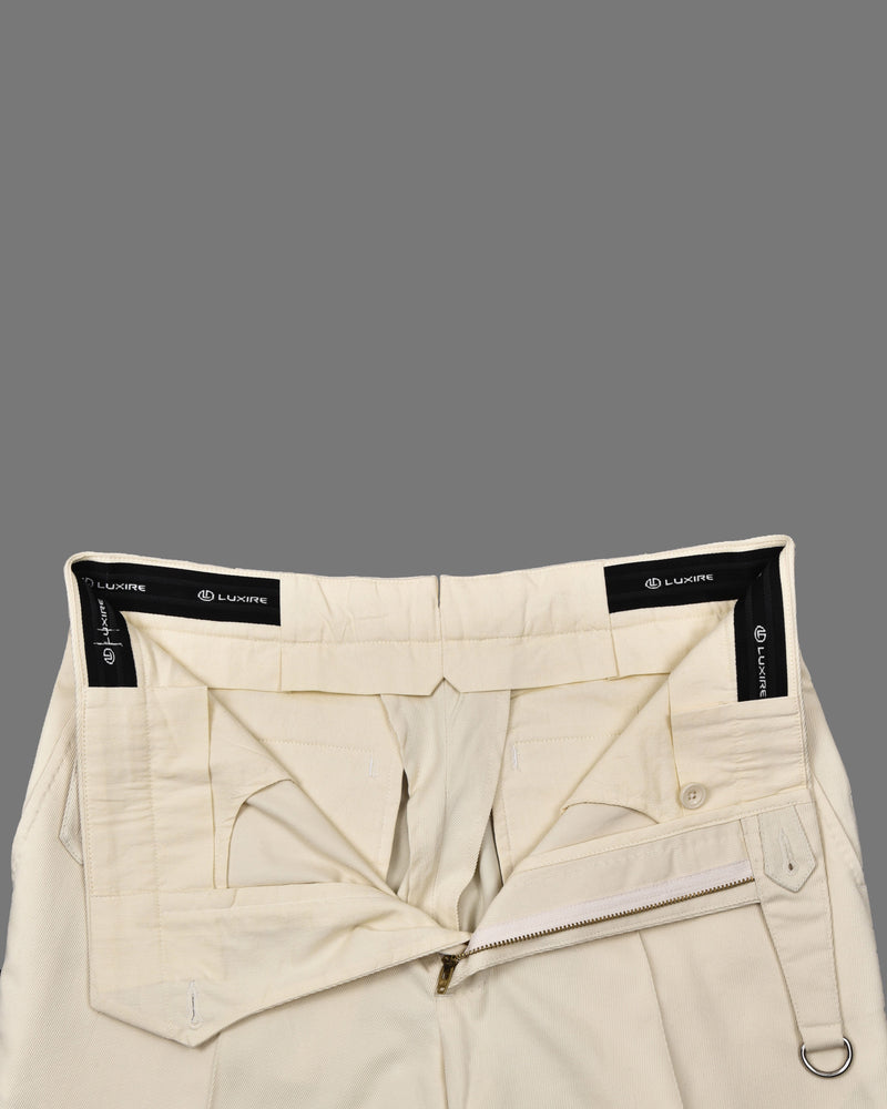 Coton Dobby Lycra : Blanc cassé somptueux