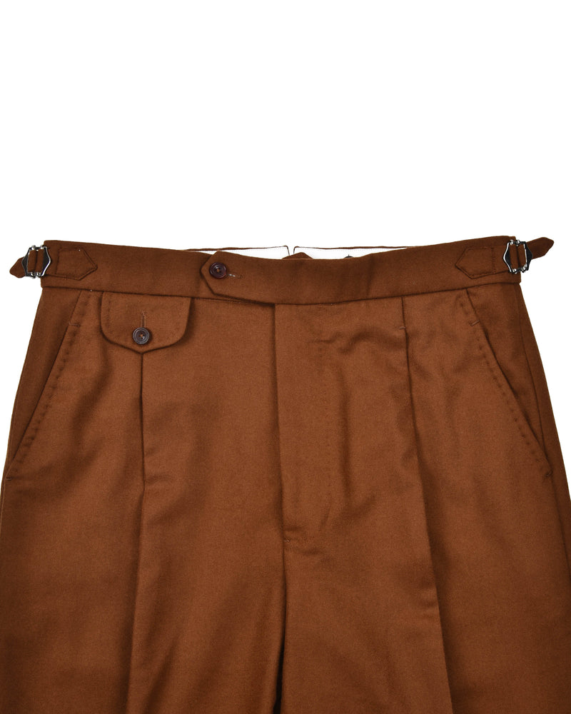 VBC: 100 % Wolle, brauner Flanell