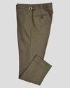 Dugdale Olivbeige Wollflanell-Anzughose