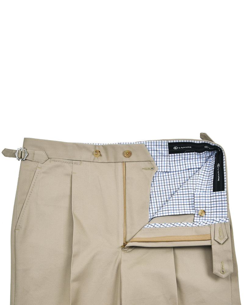 Light Khaki Dehnbare Chino