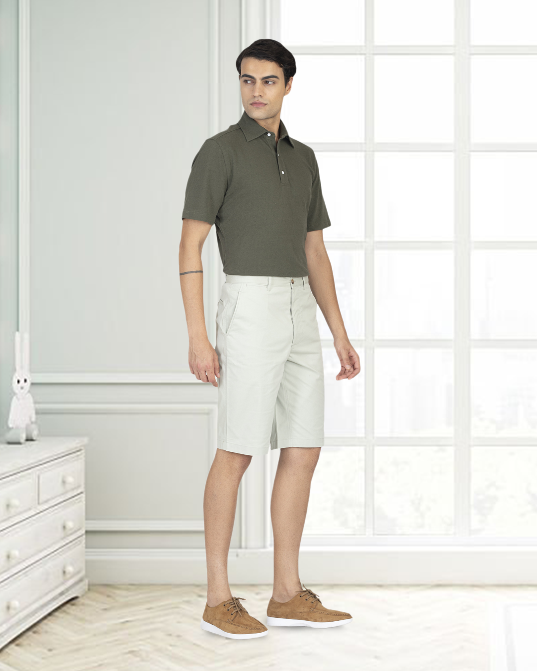 Genoa Pale Green Shorts