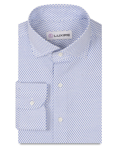 Chemise imprimée diamant bleu