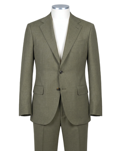 Dugdale Olive Wollflanellanzug