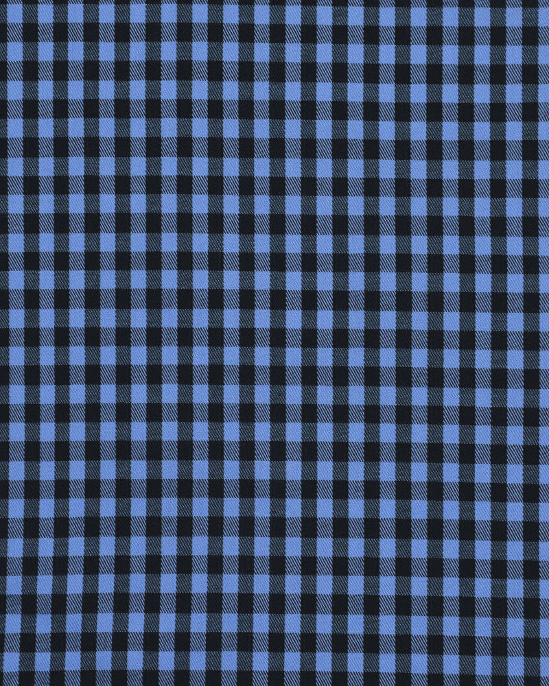 Blau schwarz kariert