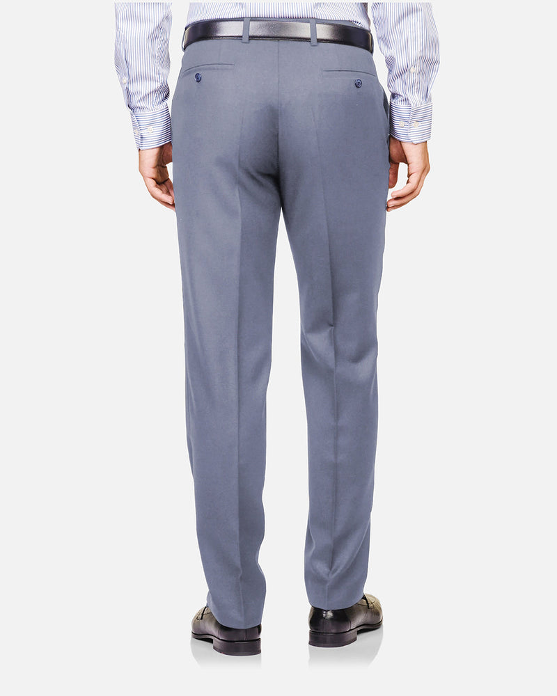 Chino en sergé gris argenté