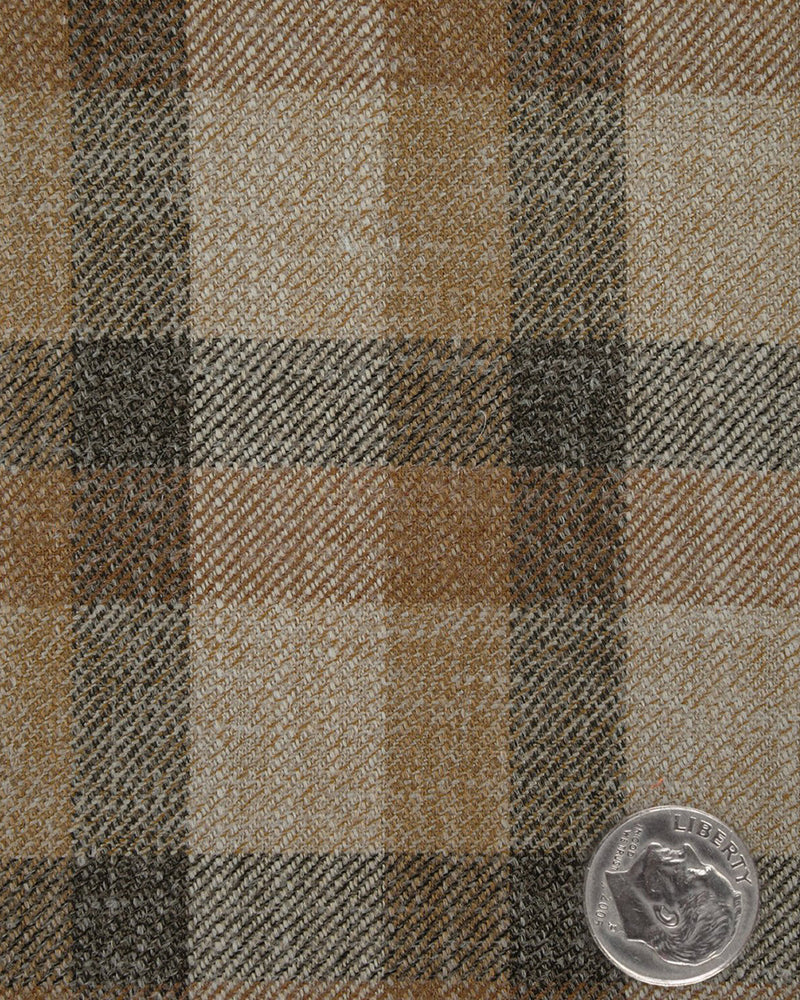 Veste EThomas beige à carreaux choco
