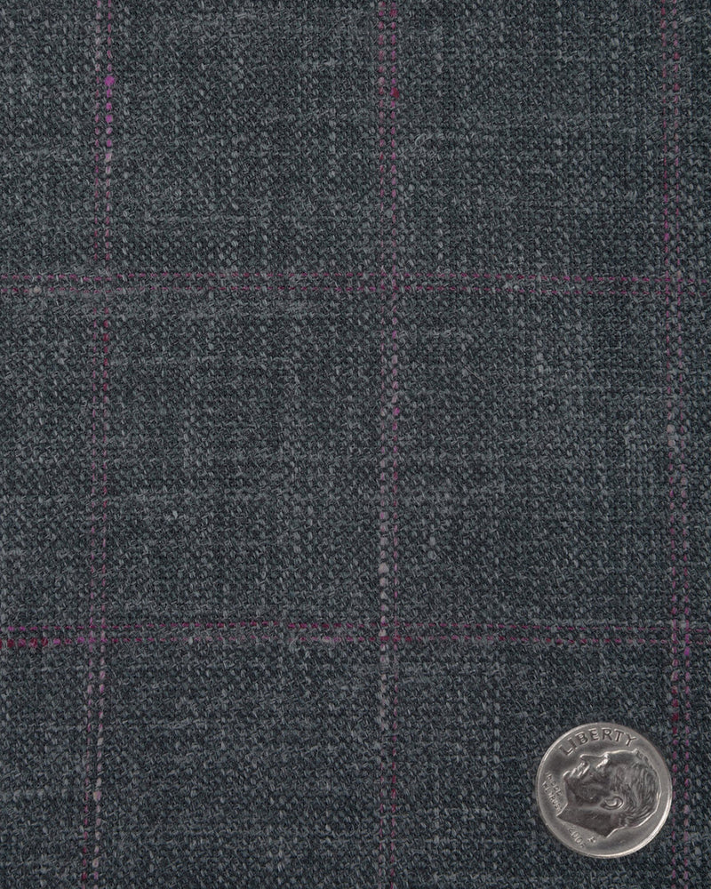 ETHomas Shark Shine Silver Windowpane Checks