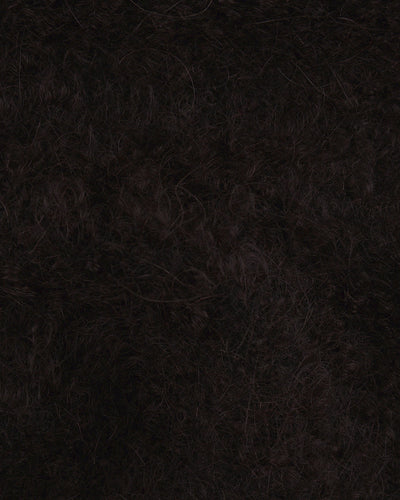 EThomas : Mohair brun foncé flammé