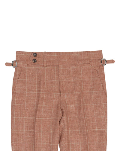 Ethomas Glänzendes Ingwer-Orange-Fensterscheiben-Plaid