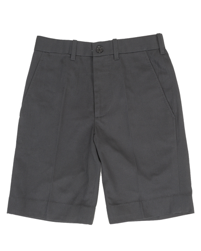 Dunkelgraue Twill-Shorts