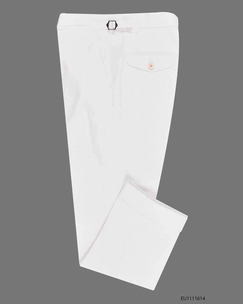 Coton : Sergé d'été blanc