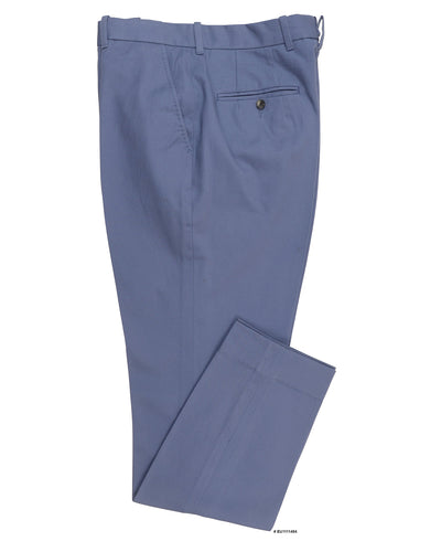 Chino en sergé bleu livide
