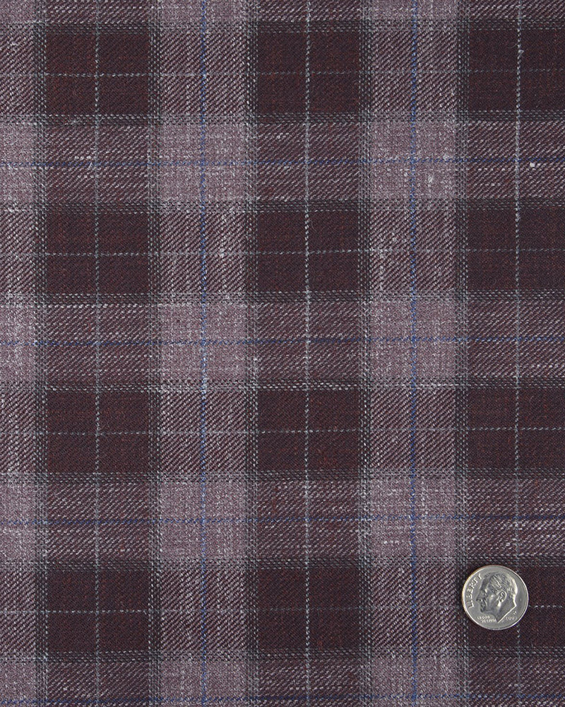 Ethomas Voilet Silver Mulberry Tartan Plaid Jacke