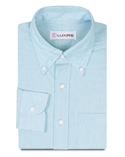 Coton Poly : Bleu ciel clair bout à bout