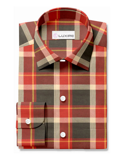 Olivgrüner Tartan