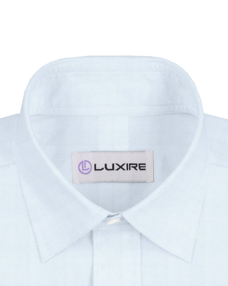 Grandi and Rubinelli Baby Blue Herringbone