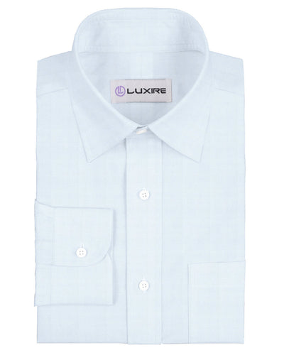 Grandi and Rubinelli Baby Blue Herringbone